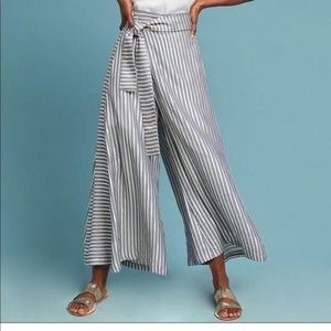 Anthropologie Wide Leg Cropped Pant